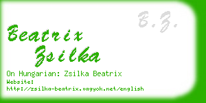 beatrix zsilka business card